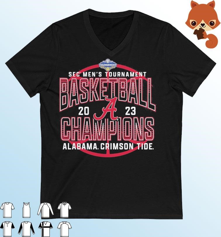 Alabama Crimson Tide 2023 SEC Men's Basketball Conference Tournament Champions Shirt