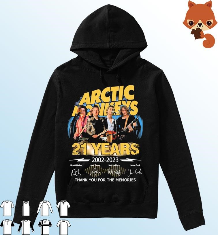 Arctic Monkeys 21 Years 2002-2023 Thank You For The Memories Signatures Shirt Hoodie.jpg
