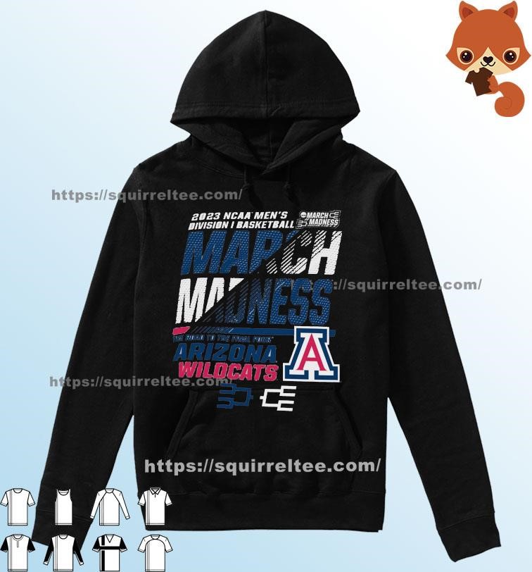 Arizona Wildcats Men's Basketball 2023 NCAA March Madness The Road To Final Four Shirt Hoodie.jpg