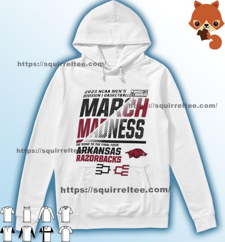 Arkansas Men's Basketball 2023 NCAA March Madness The Road To Final Four Shirt Hoodie.jpg