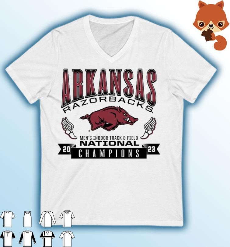 Arkansas National Champions 2023 Men's Indoor Track & Field Shirt