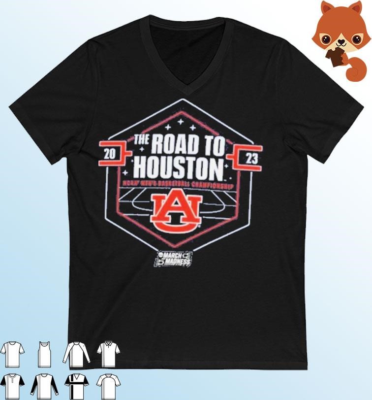 Auburn Tigers 2023 NCAA Men's Basketball March Madness Road To Houston Shirt