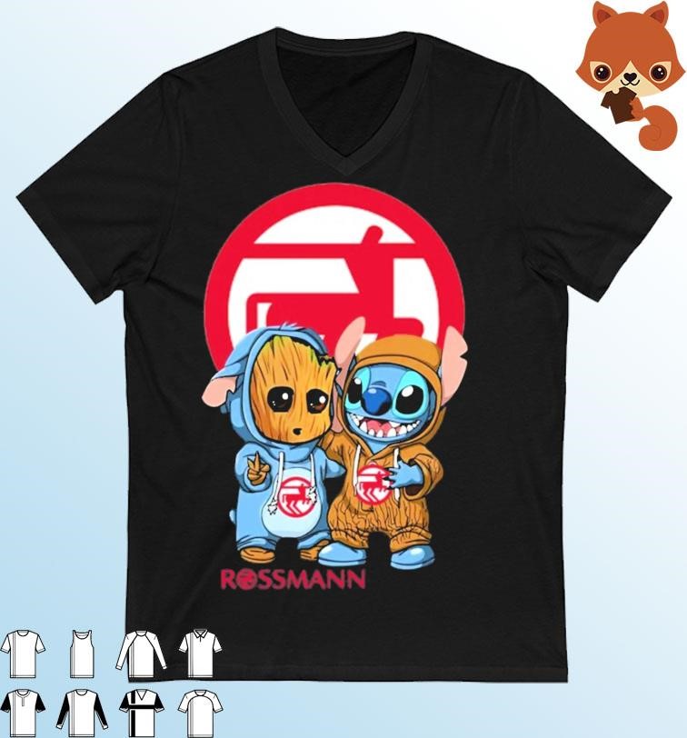 Baby Groot And Baby Stitch Rossmann Shirt