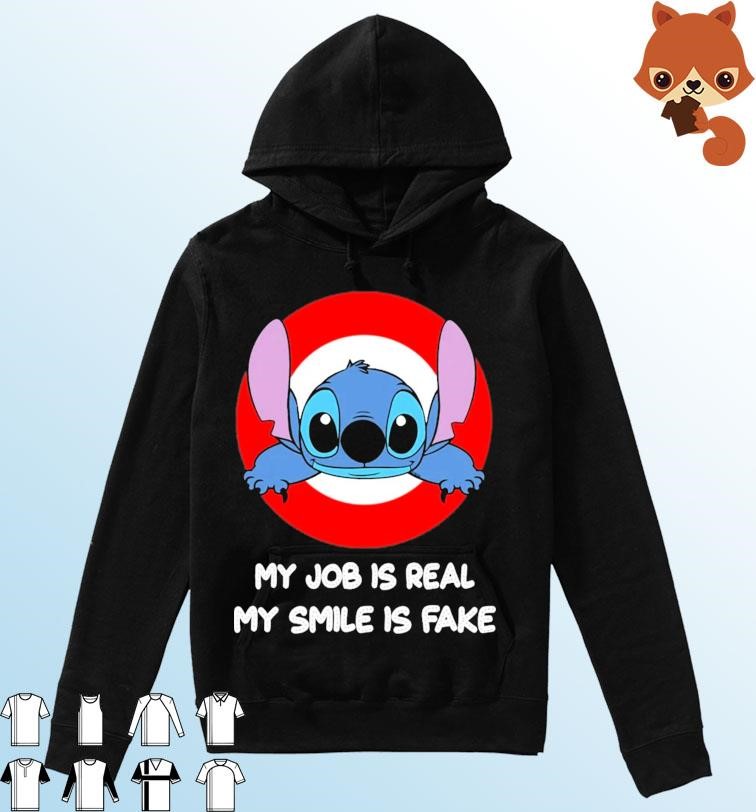 Baby Stitch And Target My Job Is Real My Smile Is Fake Shirt Hoodie.jpg