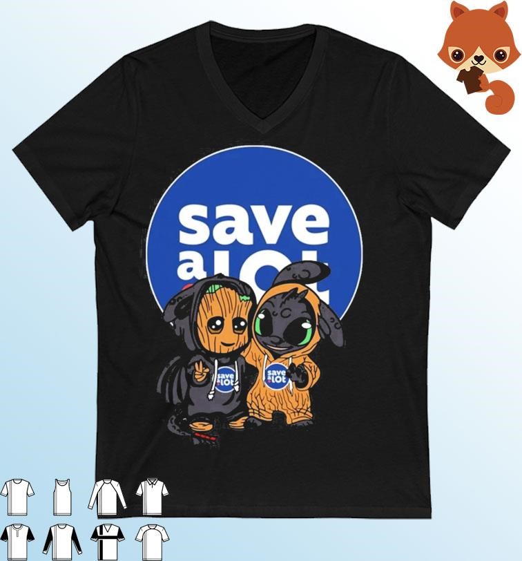 Baby Toothless And Baby Groot Save-A-Lot Shirt