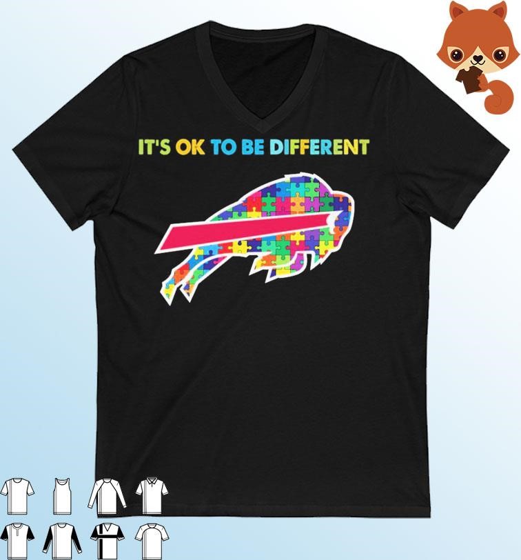 Buffalo Bills It's Ok To Be Different Autism Awareness Shirt