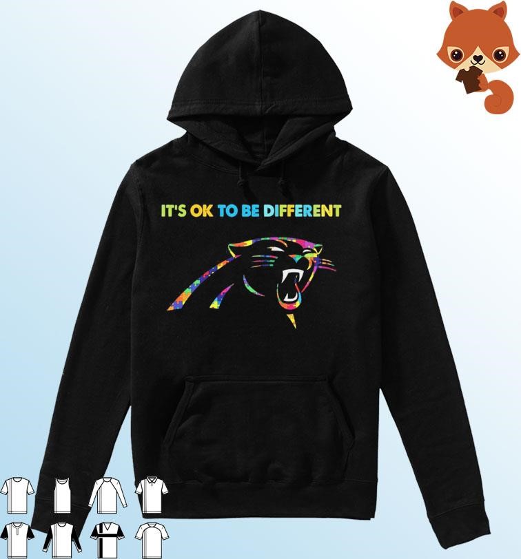 Carolina Panthers It's Ok To Be Different Autism Awareness Shirt Hoodie.jpg