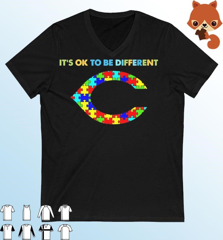 Chicago Bears Autism It's Ok To Be Different Shirt