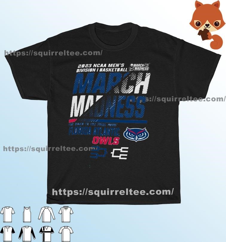 Florida Atlantic Men's Basketball 2023 NCAA March Madness The Road To Final Four Shirt