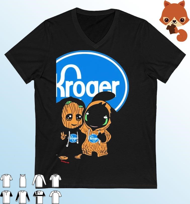 Friends Baby Toothless And Baby Groot Kroger Shirt