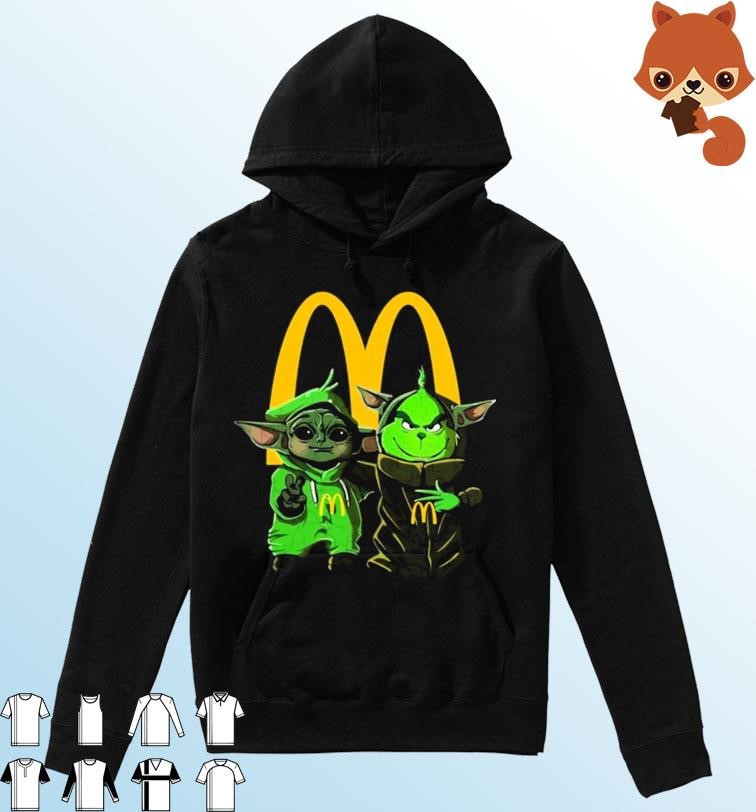 Friends Yoda and Grinch McDonald's Logo Shirt Hoodie.jpg