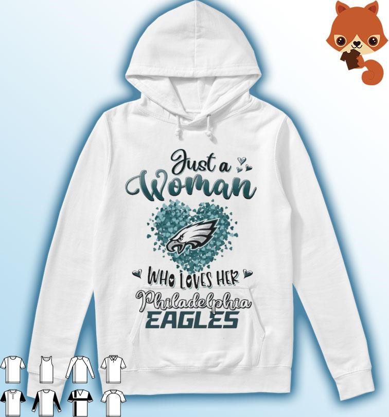 Hearts Just A Woman Who Loves Her Philadelphia Eagles Shirt Hoodie.jpg