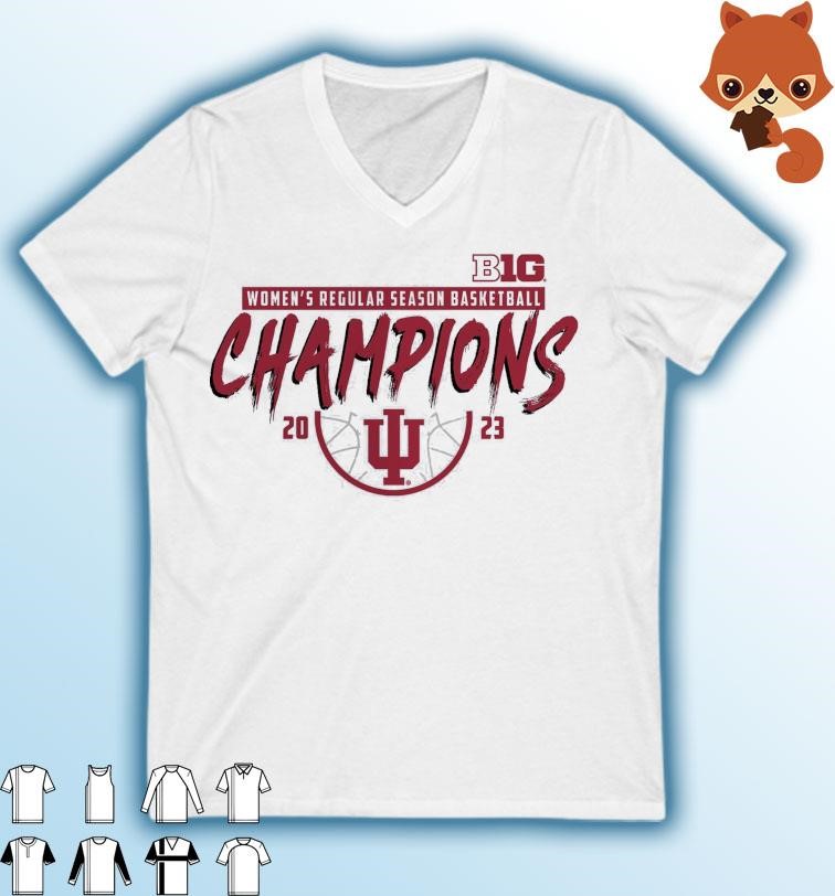 Indiana Hoosiers 2023 Big Ten Women's Basketball Regular Season Champions shirt