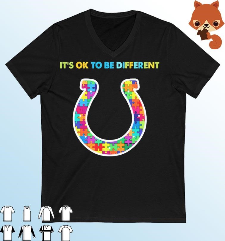 Indianapolis Colts It's Ok To Be Different Autism Awareness Shirt