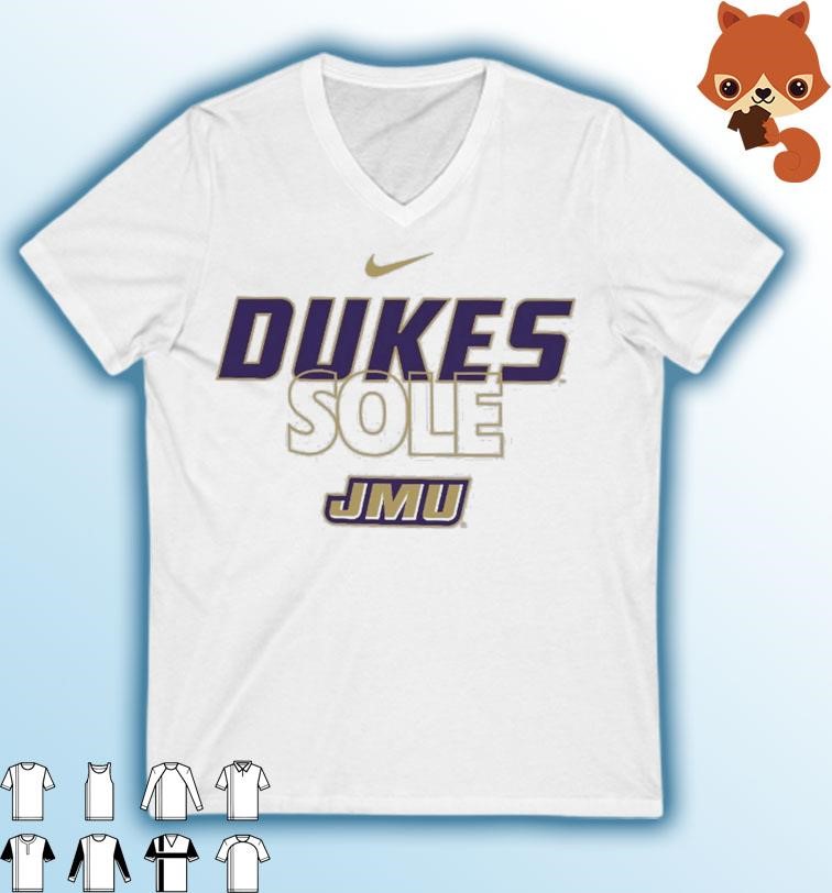 James Madison Dukes Nike Dukes Sole Basketball Shirt