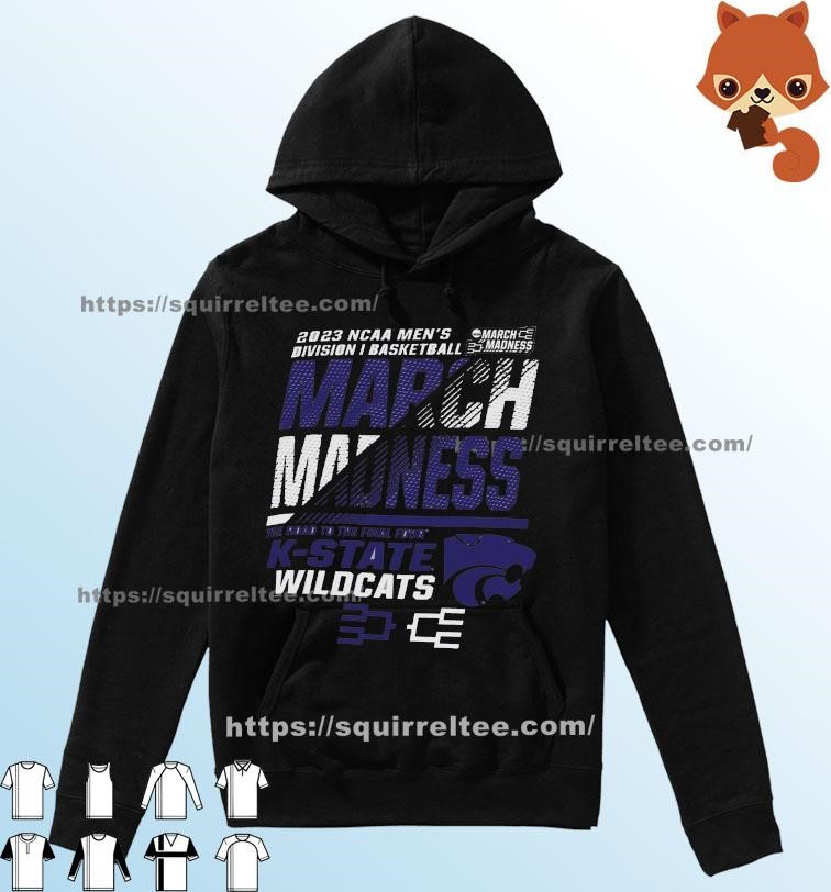 K-State Wildcats Men's Basketball 2023 NCAA March Madness The Road To Final Four Shirt Hoodie.jpg