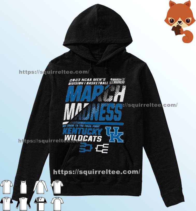 Kentucky Wildcats Men's Basketball 2023 NCAA March Madness The Road To Final Four Shirt Hoodie.jpg