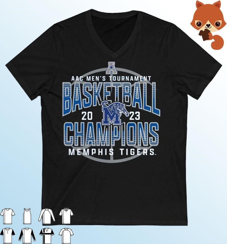 Memphis Tigers 2023 AAC Men's Basketball Conference Tournament Champions Shirt