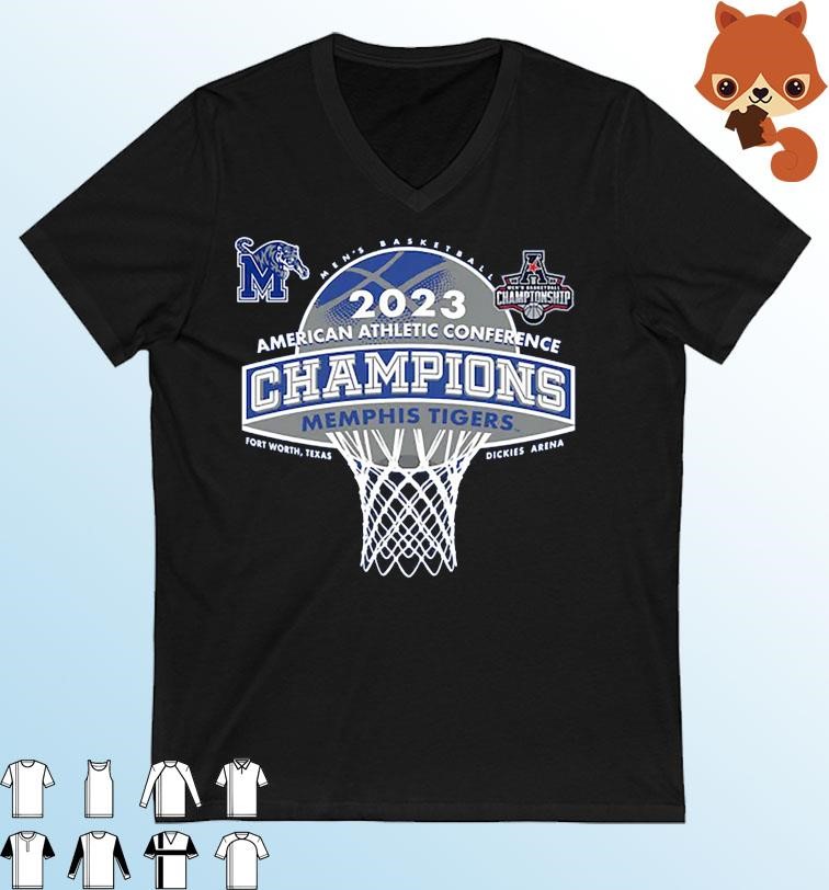 Memphis Tigers AAC Men's Basketball 2023 Conference Tournament Champions Shirt