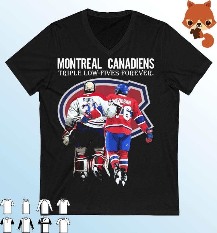 Montreal Canadiens Carey Price And P. K. Subban Triple Low-fives Forever Shirt