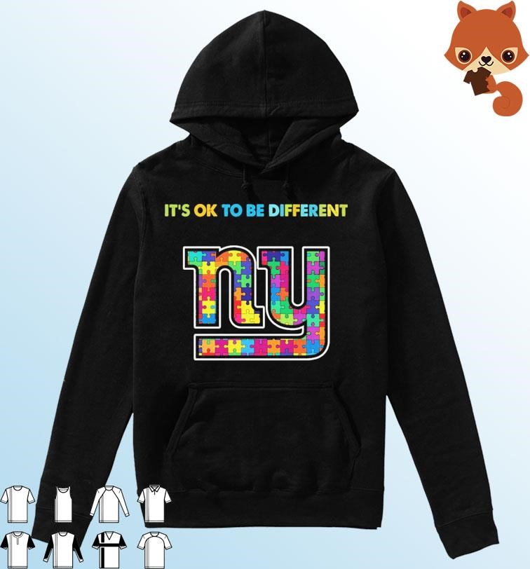 New York Giants It's Ok To Be Different Autism Awareness Shirt Hoodie.jpg