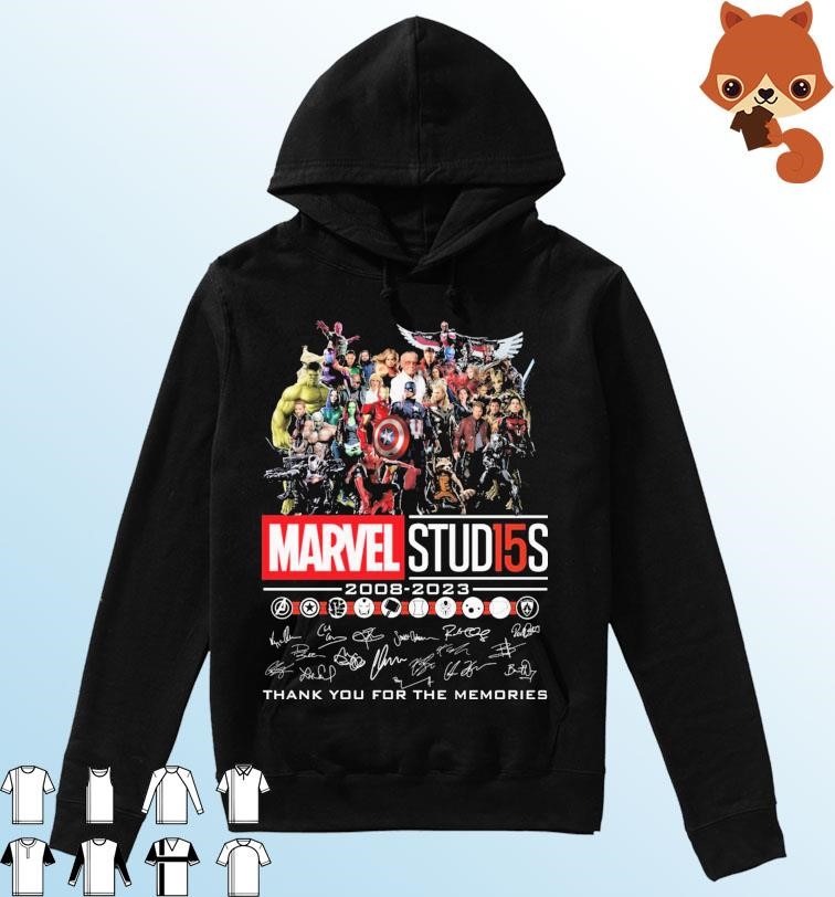 Official Marvel Studios Characters 2008-2023 Thank You For The Memories Signature Shirt Hoodie.jpg