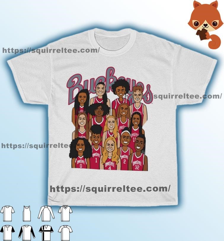 Ohio State Buckeyes Women's Basketball Caricature March Madness 2023 shirt