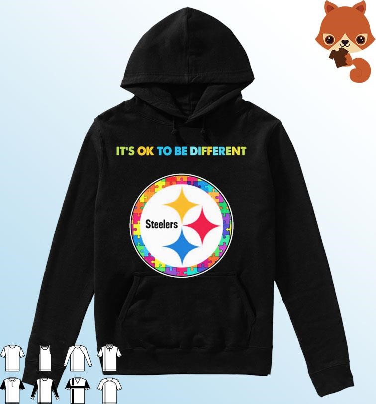 Pittsburgh Steelers It's Ok To Be Different Autism Awareness Shirt Hoodie.jpg