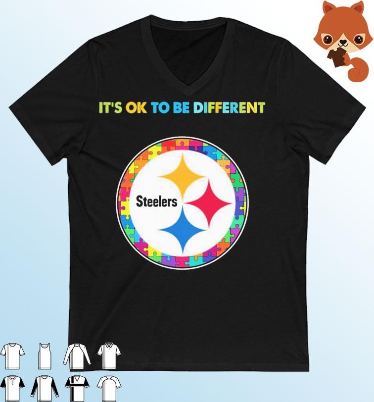 Pittsburgh Steelers It's Ok To Be Different Autism Awareness Shirt