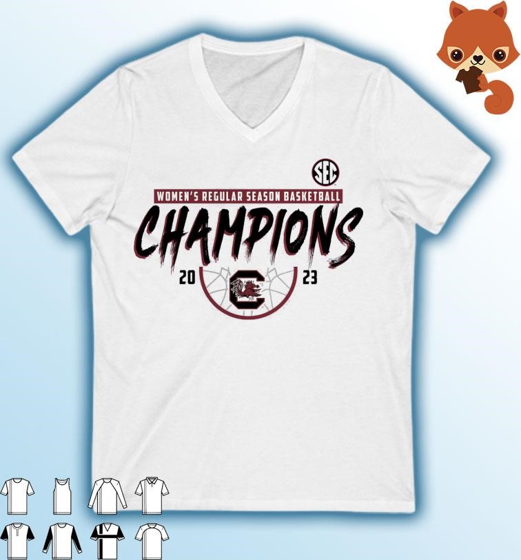 South Carolina Gamecocks 2023 SEC Women's Basketball Regular Season Champions T-Shirt