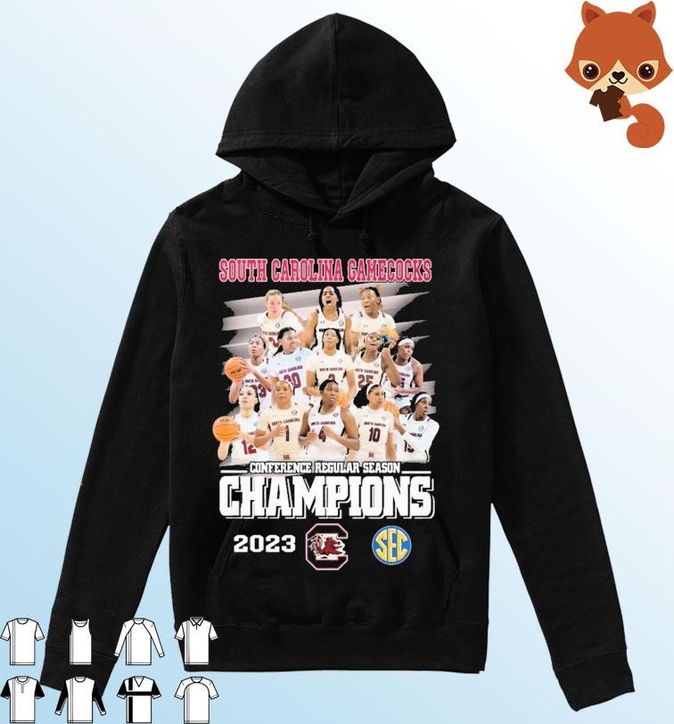 South Carolina Gamecocks Women's Basketball Team Conference Regular Season Champions 2023 Shirt Hoodie.jpg