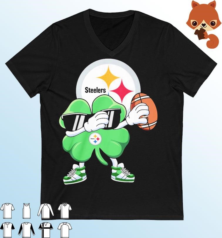 St Patrick's Day Dabbing Shamrock Pittsburgh Steelers Shirt