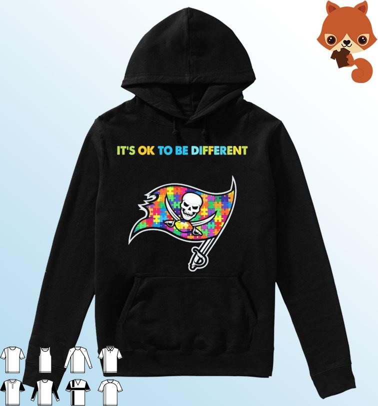 Tampa Bay Buccaneers It's Ok To Be Different Autism Awareness Shirt Hoodie.jpg