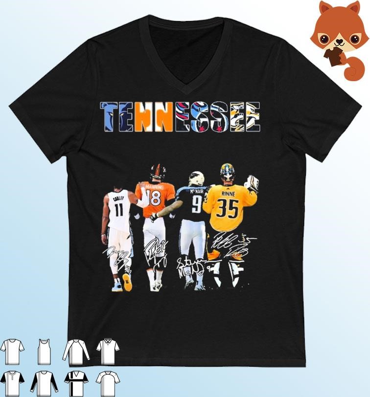 Tennessee Sport Teams Chris Conley Peyton Manning Mcnair And Rinne Signatures Signatures Shirt