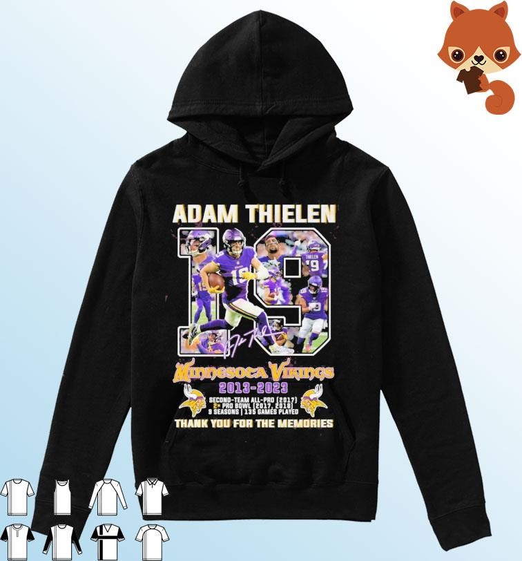 Thank You For The Memories Adam Thielen 19 Minnesota Vikings 2013 – 2023 Hoodie.jpg