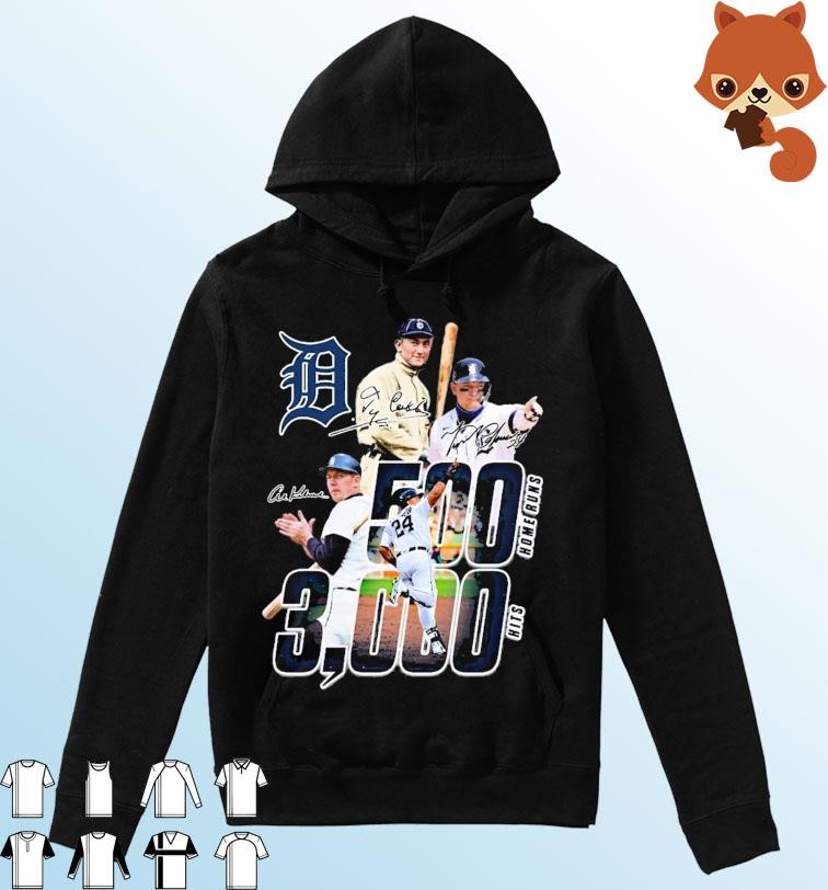 Thank You Miguel Cabrera Detroit Tigers 3000 Hits Club And 500 Home Runs Signatures Shirt Hoodie.jpg