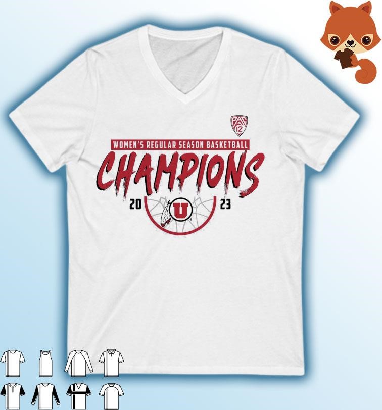 Utah Utes 2023 PAC-12 Women's Basketball Regular Season Champions Shirt