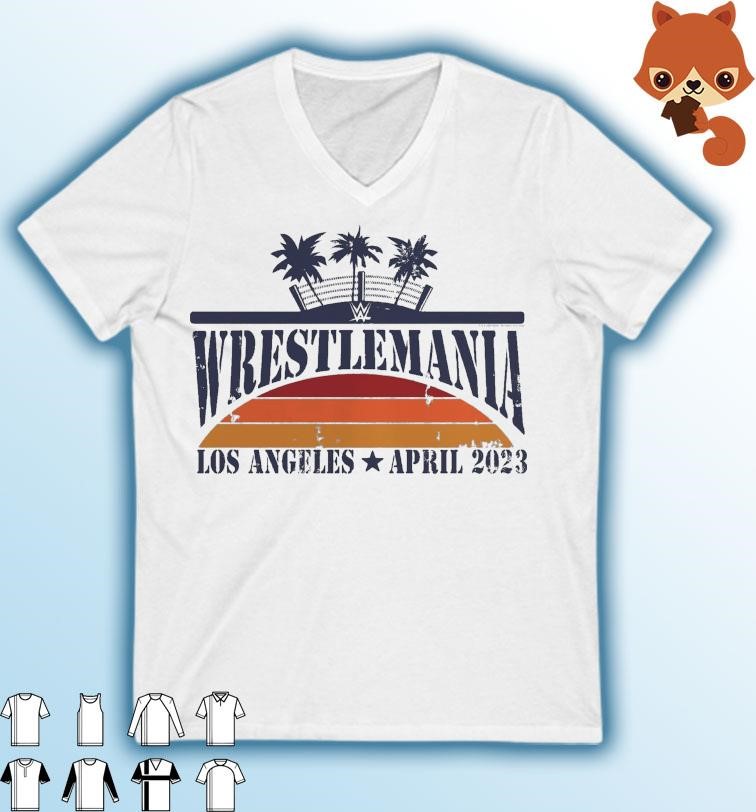 WWE WrestleMania 39 Palm Tree Logo Retro Shirt