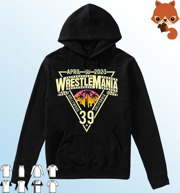 WWE WrestleMania 39 Sunset Logo Shirt Hoodie.jpg