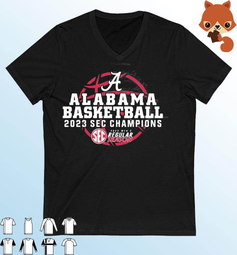 Alabama Basketball 2023 SEC Regular Season Champions Men's Regular Season Shirt
