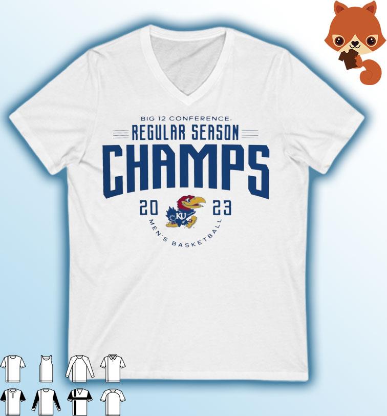 Big 12 Conference Regular Season Champions 2023 Kansas Men's Basketball Shirt