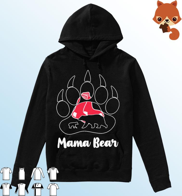 Boston Red Sox Paw Mama Bear Shirt Hoodie