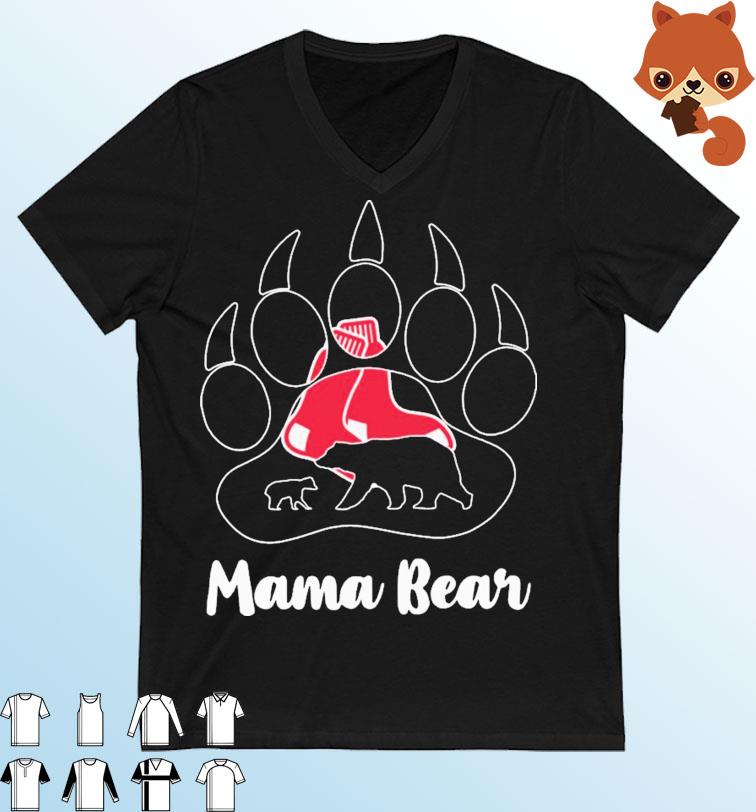 Boston Red Sox Paw Mama Bear Shirt