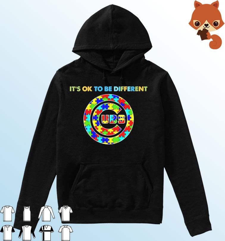 Chicago Cubs It's Ok To Be Different Autism Awareness Shirt Hoodie