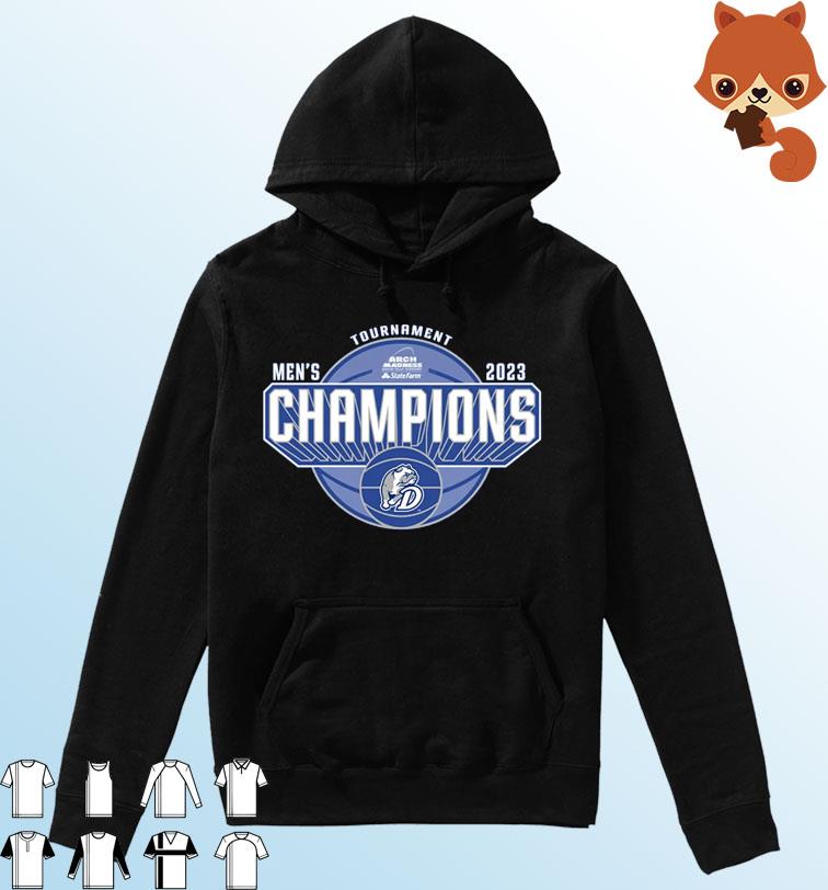Drake Bulldogs 2023 Arch Madness MVC Tournament Champions Shirt Hoodie