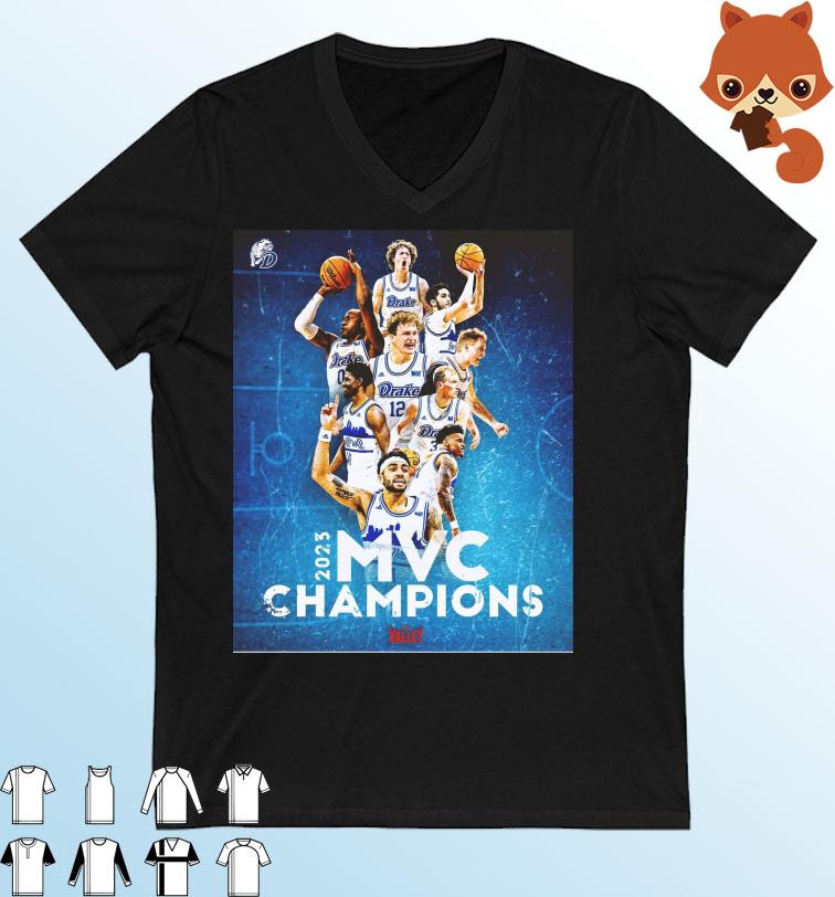 Drake Bulldogs Men’s Basketball Team 2023 MVC Champions Shirt