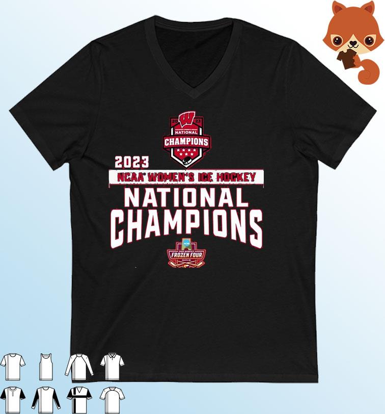 Frozen Four Wisconsin Badgers National Champions Women's Ice Hockey 2023 Shirt