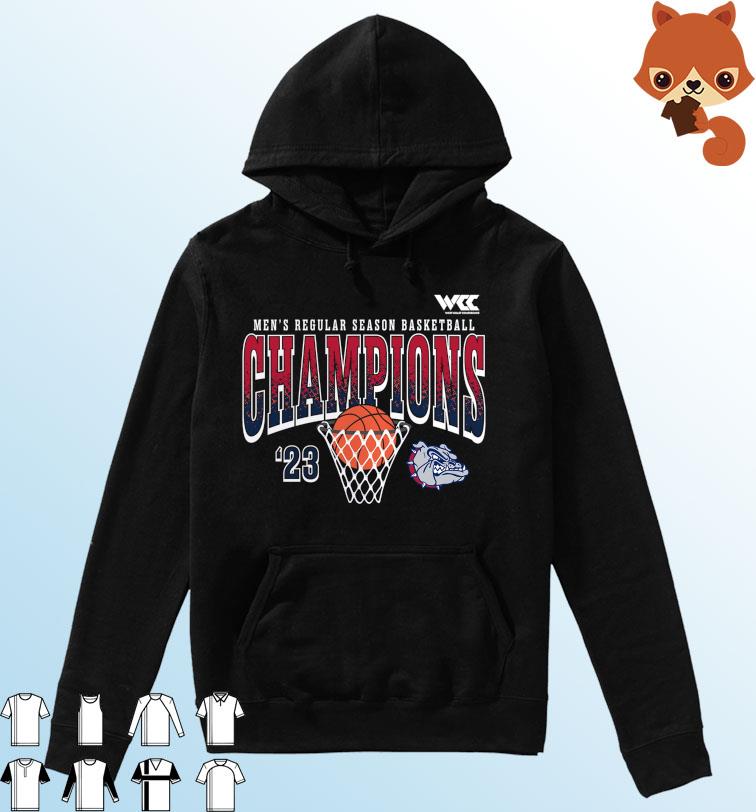Gonzaga Bulldogs 2023 WCC Men's Basketball Regular Season Champions Shirt Hoodie