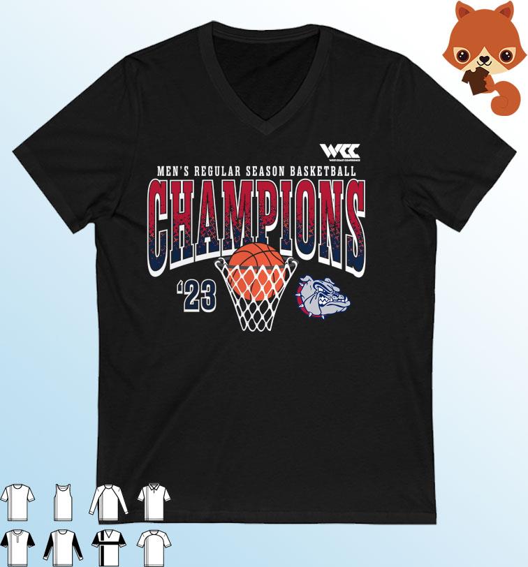 Gonzaga Bulldogs 2023 WCC Men's Basketball Regular Season Champions Shirt