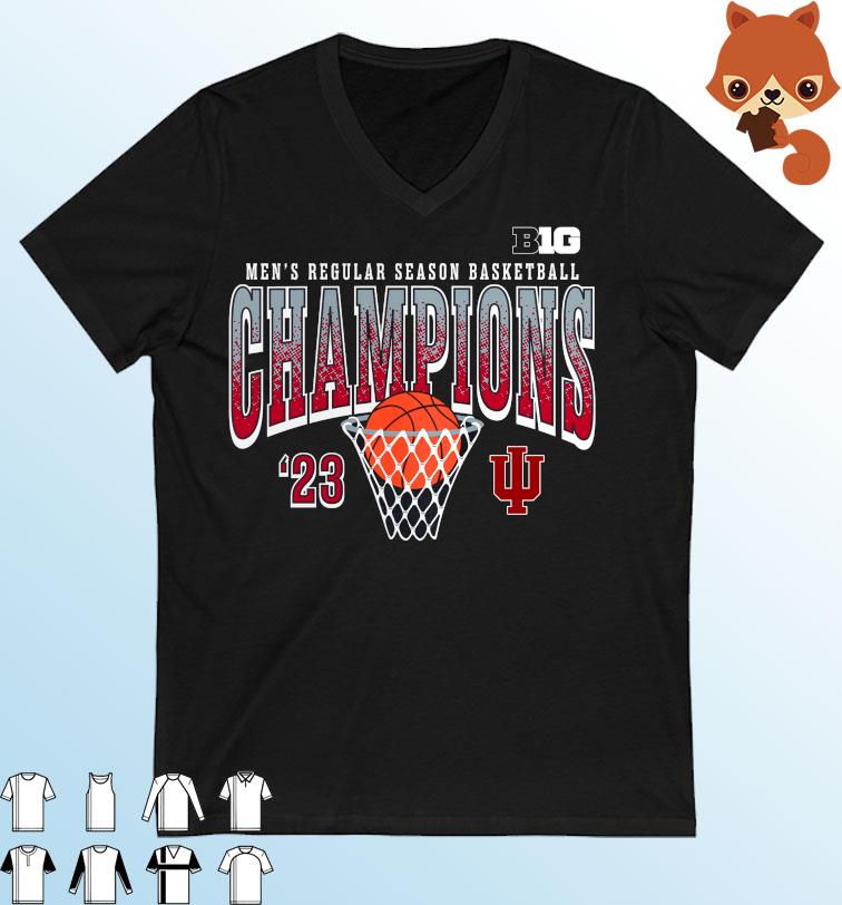 Indiana Hoosiers 2023 Big Ten Men's Basketball Regular Season Champions Shirt